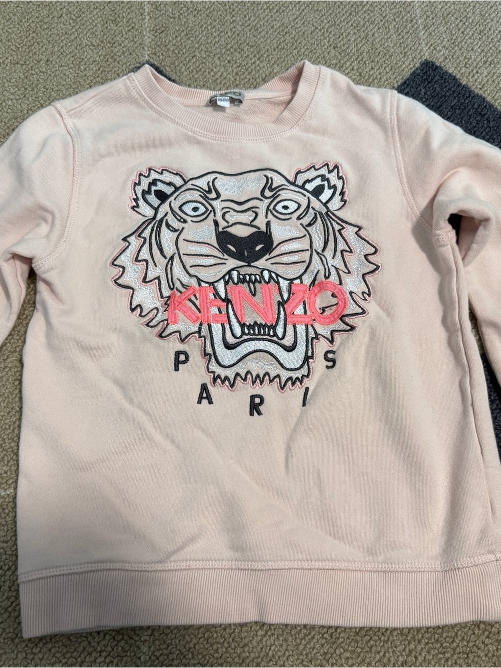 Kenzo Kids Pink Tiger Logo Sweatshirt size 10
